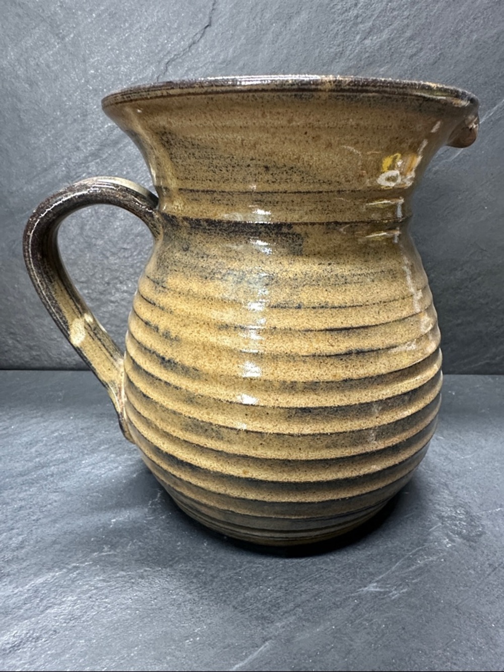 Handmade Ceramic Pitcher in Brown - Unbranded